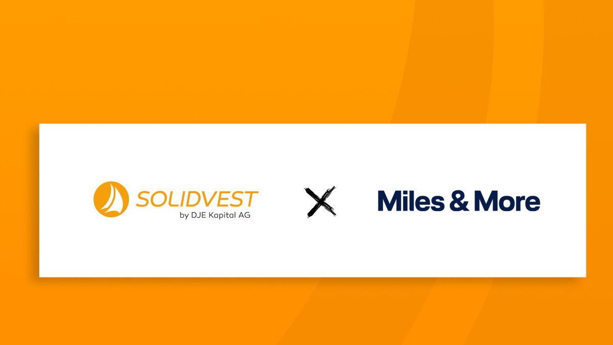 Vermögensaufbau mit Prämien Miles & More kooperiert mit Solidvest